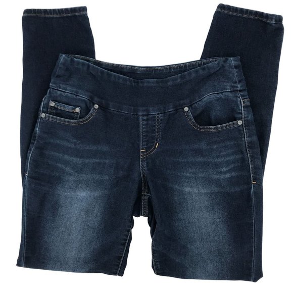 Jag Jeans Denim - Jag Jeans Women's Blue High Rise Skinny Pull On 5 Pocket Jeans Size 6